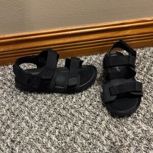 Cat & Jack Black Kids' Multi-Strap Sport Sandals